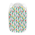 Polygon Tulip Pattern Print Mesh Laundry Hamper