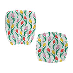 Polygon Tulip Pattern Print Office Chair Cover