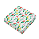 Polygon Tulip Pattern Print Outdoor Seat Cushion Cover