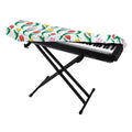 Polygon Tulip Pattern Print Piano Keyboard Cover
