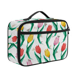 Polygon Tulip Pattern Print Portable Lunch Bag