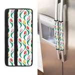 Polygon Tulip Pattern Print Refrigerator Handle Covers