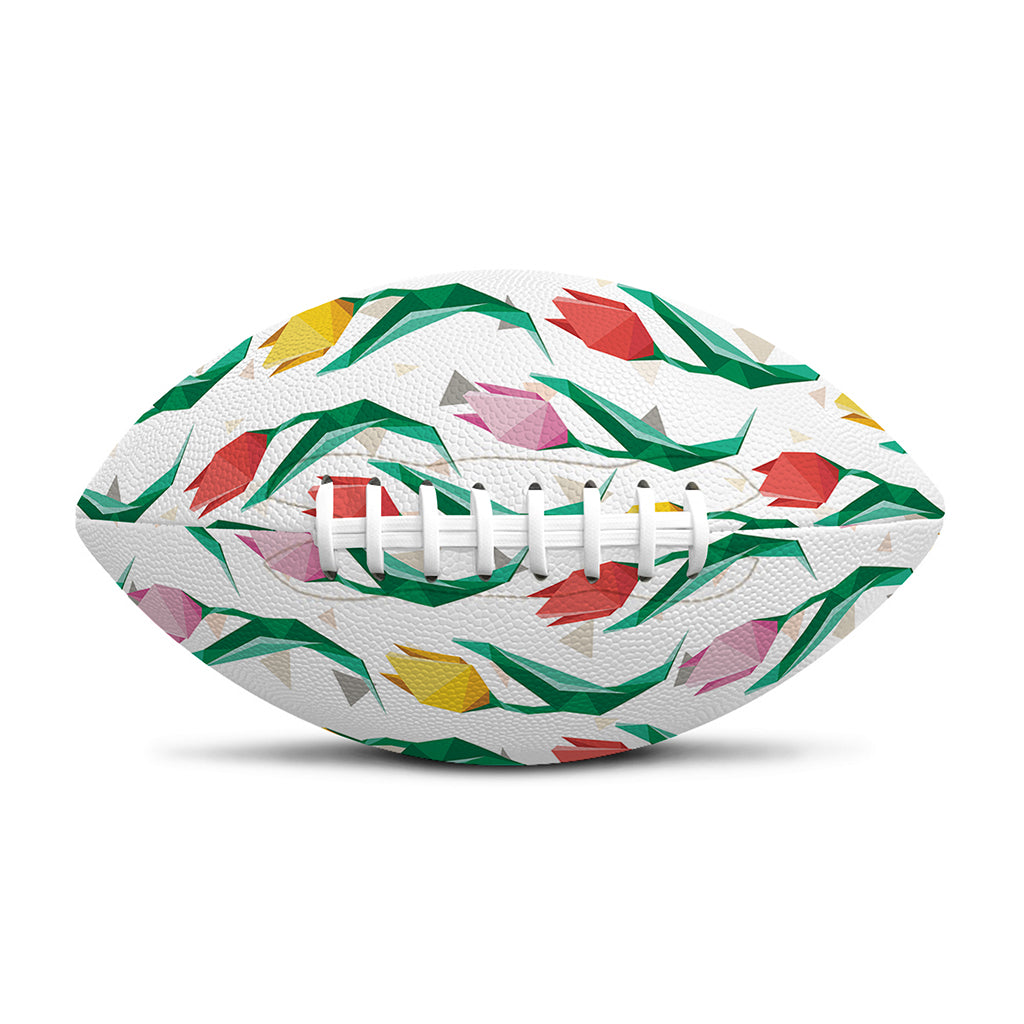 Polygon Tulip Pattern Print Rugby Ball