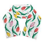 Polygon Tulip Pattern Print Scarf