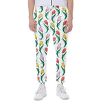 Polygon Tulip Pattern Print Scuba Joggers