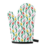 Polygon Tulip Pattern Print Single Oven Mitt