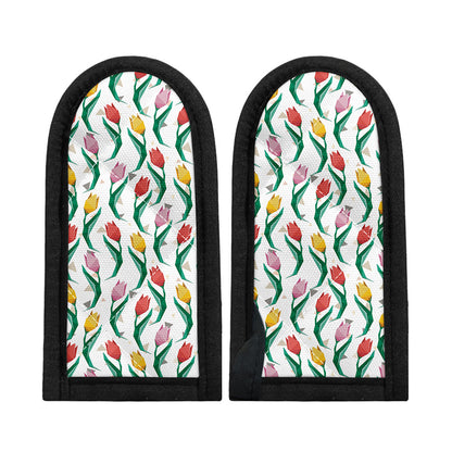 Polygon Tulip Pattern Print Skillet Handle Cover