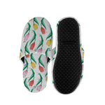 Polygon Tulip Pattern Print Slippers
