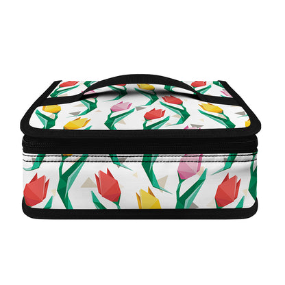 Polygon Tulip Pattern Print Small Lunch Bag