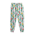 Polygon Tulip Pattern Print Sweatpants