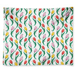 Polygon Tulip Pattern Print Tapestry