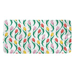 Polygon Tulip Pattern Print Towel