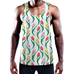 Polygon Tulip Pattern Print Training Tank Top