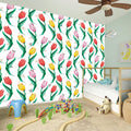 Polygon Tulip Pattern Print Wall Sticker