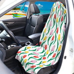 Polygon Tulip Pattern Print Waterproof Car Seat Cover