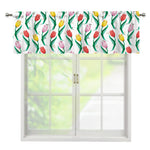 Polygon Tulip Pattern Print Window Valance
