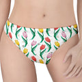Polygon Tulip Pattern Print Women's Thong