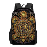 Polynesian Sea Turtle Print 17 Inch Backpack