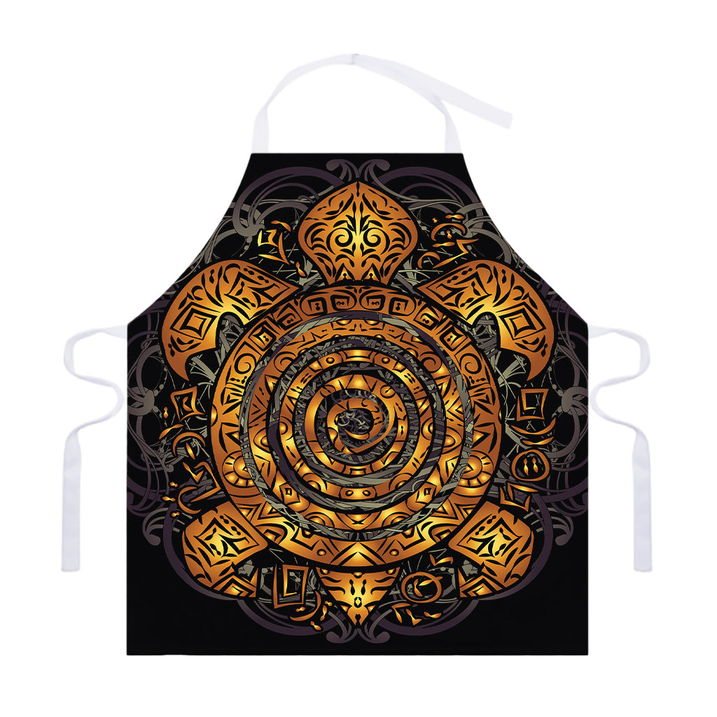 Polynesian Sea Turtle Print Adjustable Apron