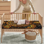 Polynesian Sea Turtle Print Baby Crib Sheet