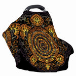 Polynesian Sea Turtle Print Baby Seat Cover