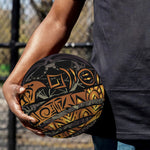 Polynesian Sea Turtle Print Basketball