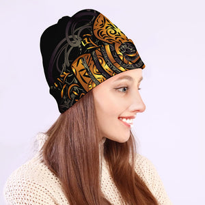 Polynesian Sea Turtle Print Beanie