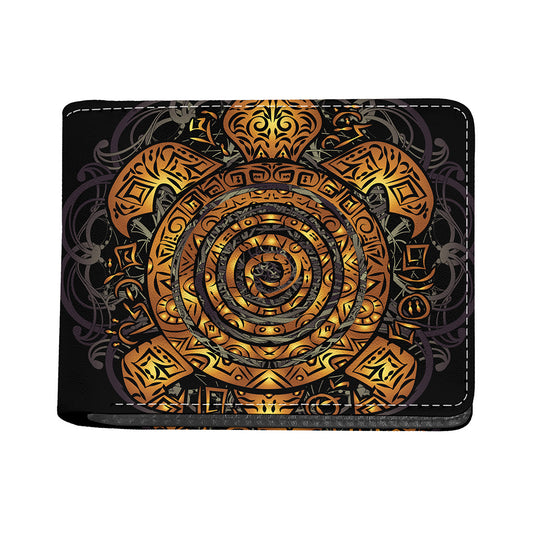 Polynesian Sea Turtle Print Bifold Wallet