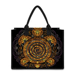 Polynesian Sea Turtle Print Canvas Tote Bag