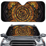 Polynesian Sea Turtle Print Car Windshield Sun Shade