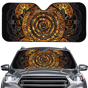 Polynesian Sea Turtle Print Car Windshield Sun Shade