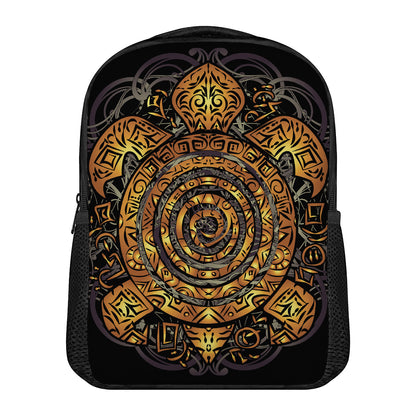 Polynesian Sea Turtle Print Casual Backpack
