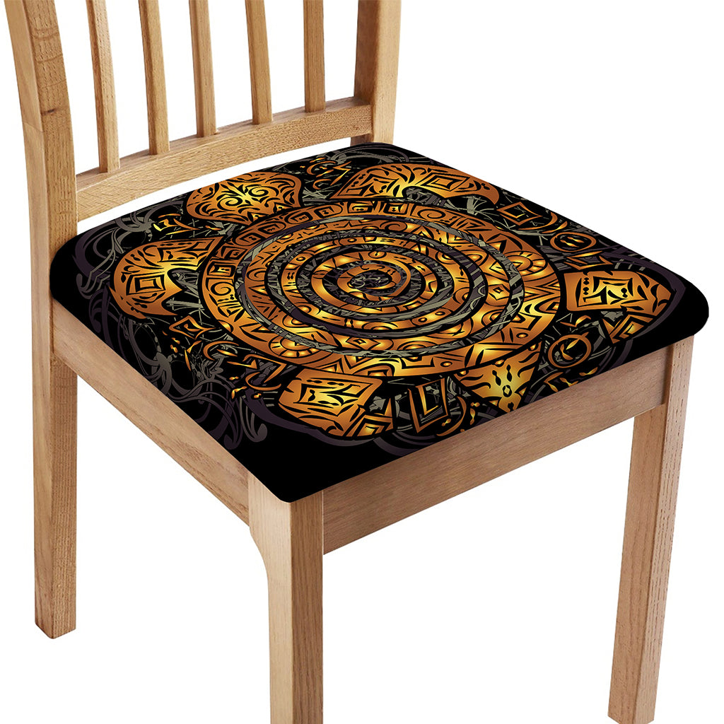 Polynesian Sea Turtle Print Chair Cushion Cover