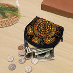 Polynesian Sea Turtle Print Coin Purse