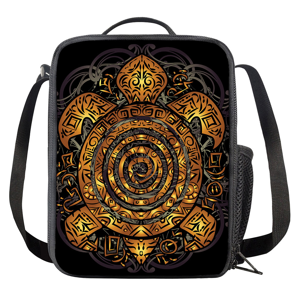 Polynesian Sea Turtle Print Crossbody Lunch Bag