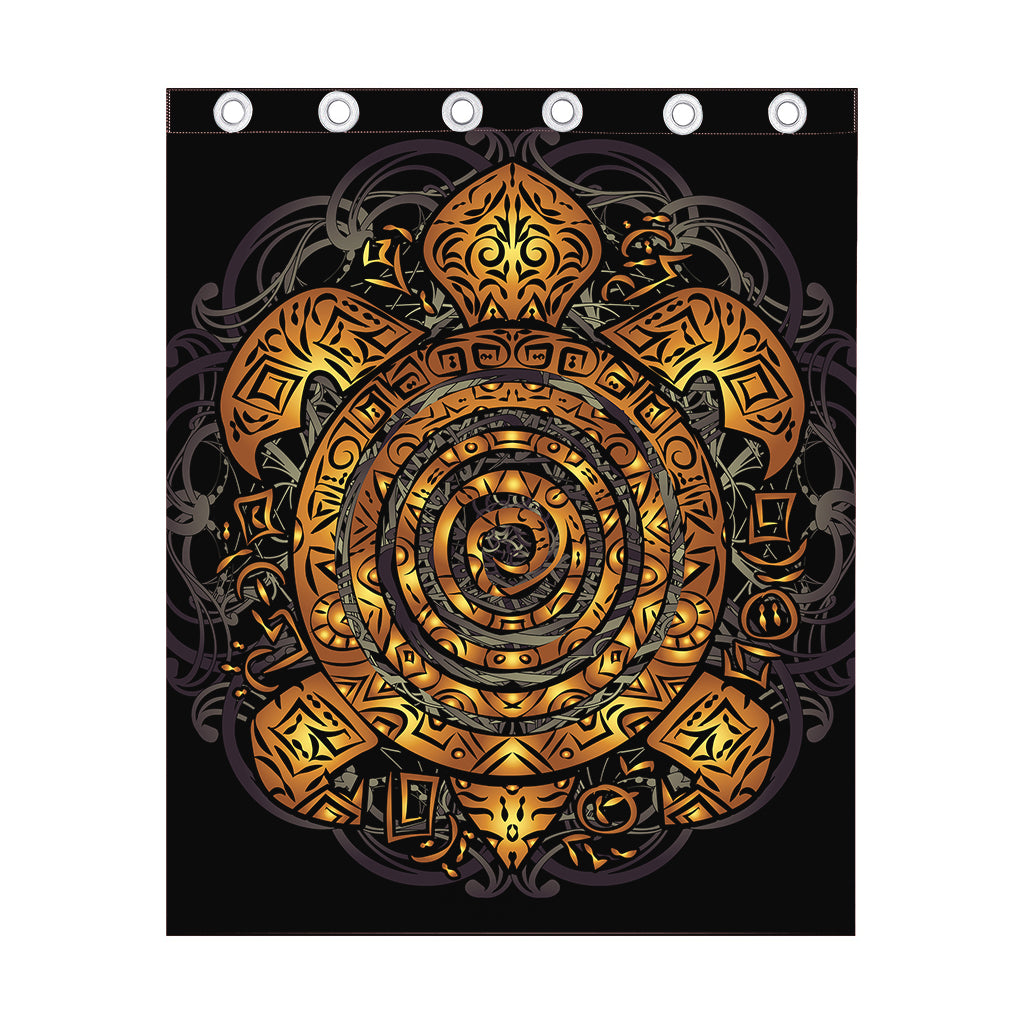 Polynesian Sea Turtle Print Curtain