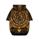 Polynesian Sea Turtle Print Dog Zip Up Hoodie