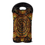 Polynesian Sea Turtle Print Double Neoprene Wine Tote