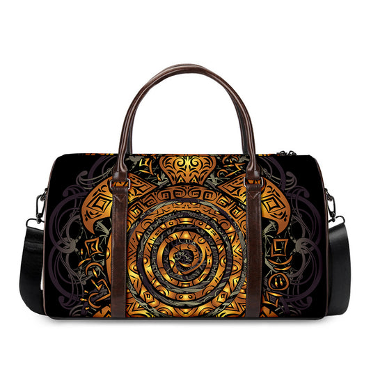Polynesian Sea Turtle Print Duffle Bag