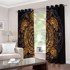 Polynesian Sea Turtle Print Extra Wide Grommet Curtains