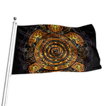 Polynesian Sea Turtle Print Flag