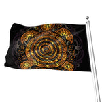 Polynesian Sea Turtle Print Flag