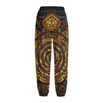 Polynesian Sea Turtle Print Fleece Lined Knit Pants