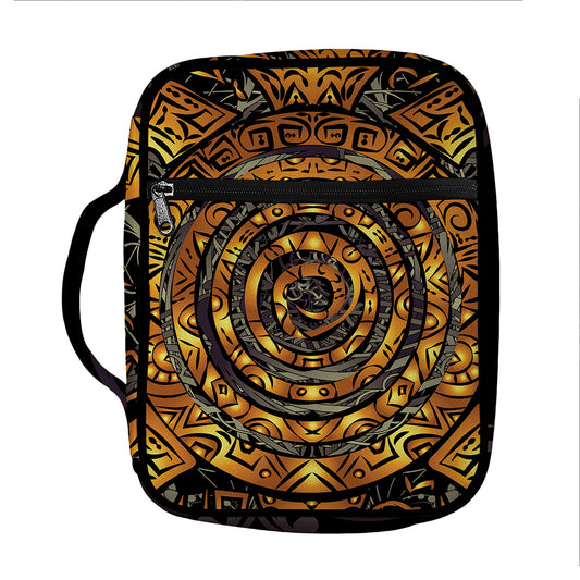 Polynesian Sea Turtle Print Front Pocket Bible Bag