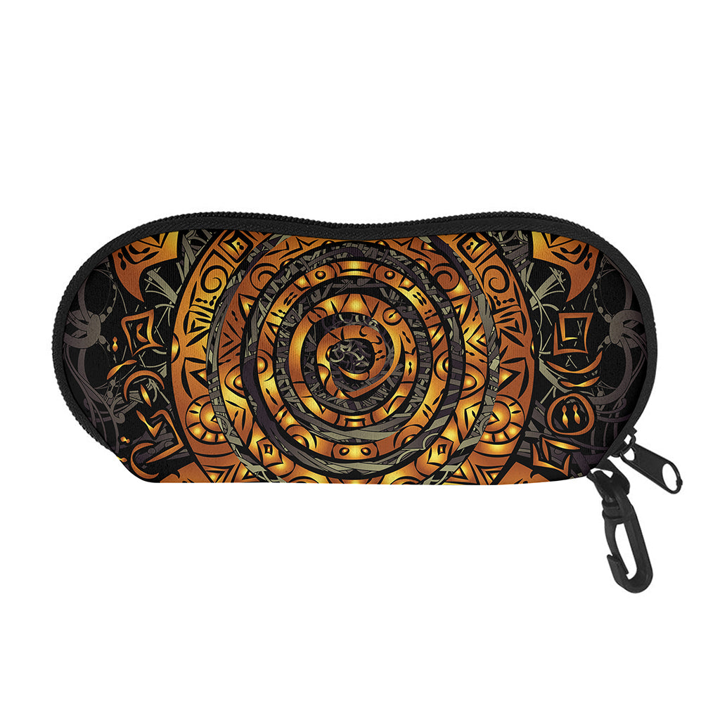 Polynesian Sea Turtle Print Glasses Case