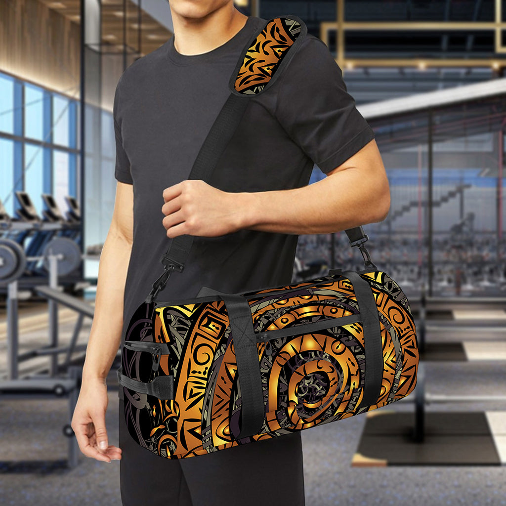 Polynesian Sea Turtle Print Gym Bag
