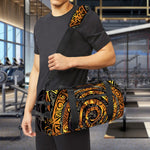 Polynesian Sea Turtle Print Gym Bag