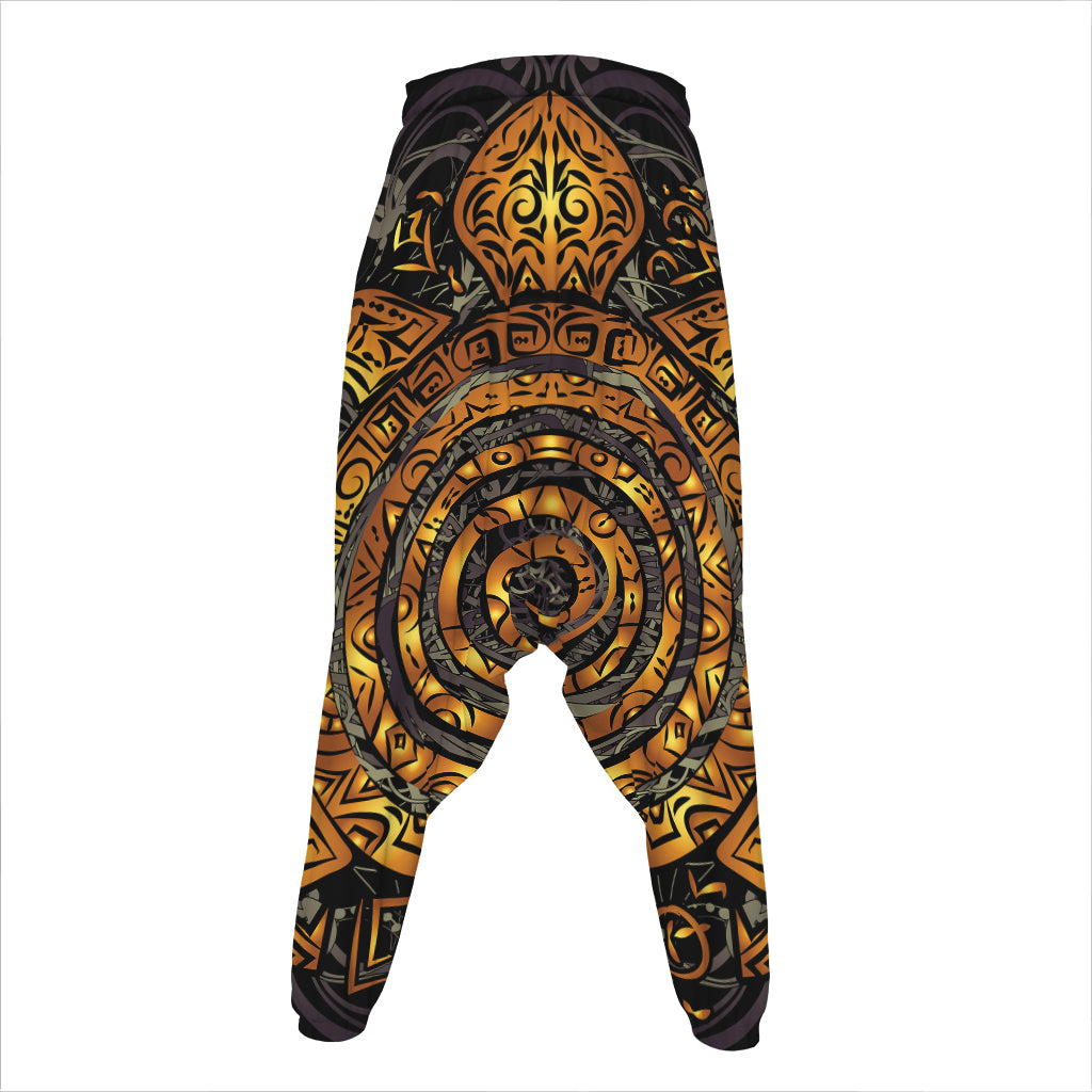 Polynesian Sea Turtle Print Hammer Pants