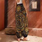 Polynesian Sea Turtle Print Harem Pants
