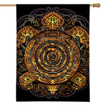 Polynesian Sea Turtle Print House Flag